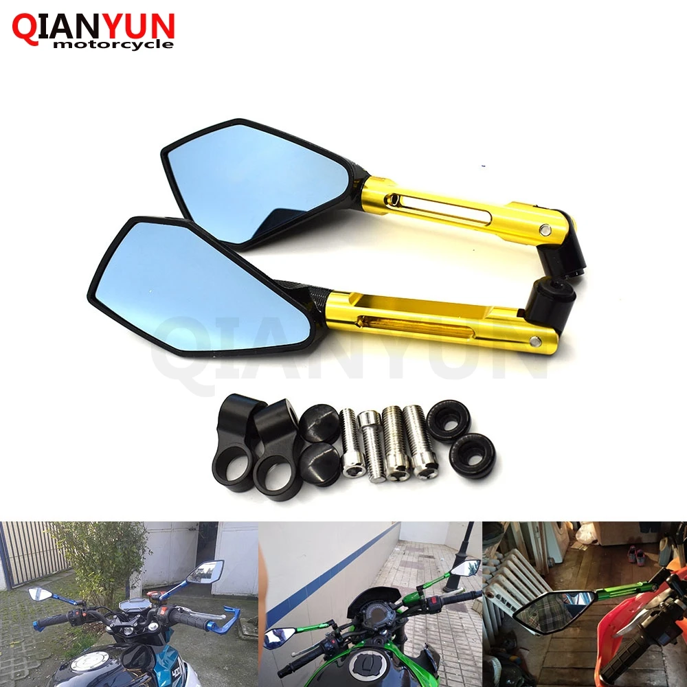 

Universal Motorcycle Modified CNC Rearview Mirror For yamaha mt-125 mt 125 sr400 tdm 850 900 xjr 400 ktm duke 125 200 390