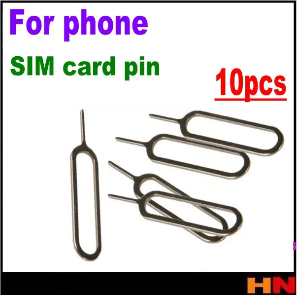 10pcs metal Sim Card Tray Removal Eject Pin Key Tool Needle For iphone