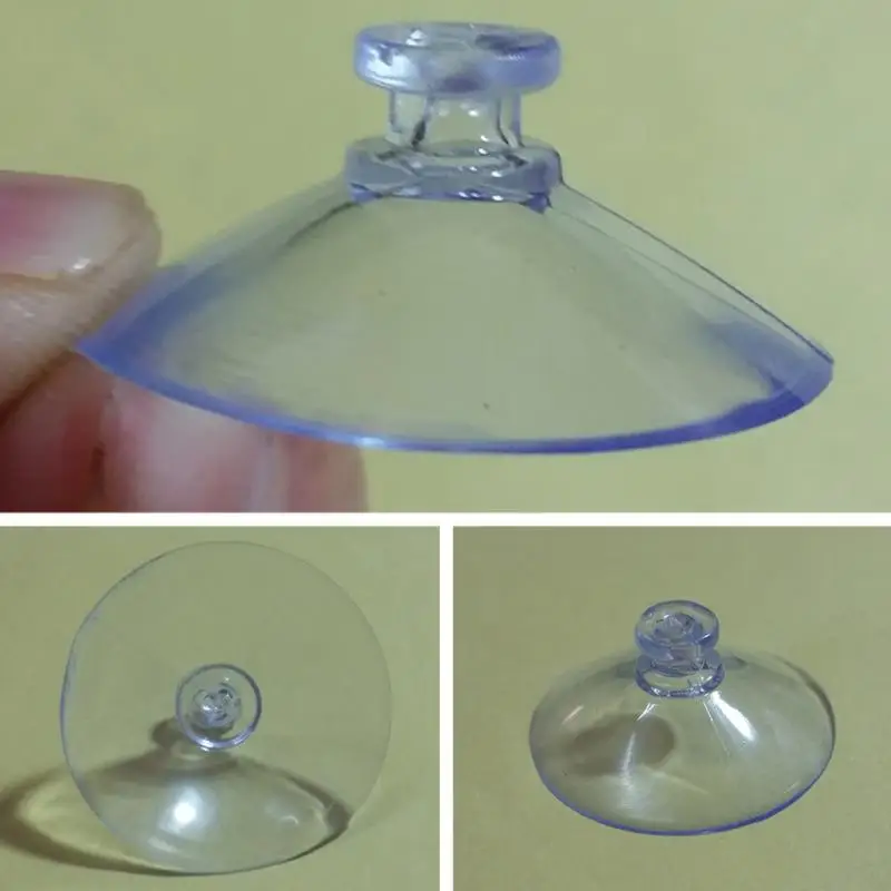 

50PCS NEW HOT SALE 30mm Head Mushroom Head Sucker Cups Suckers Kitchen Bathroom Suction Cup Sucker Accessories Transparent