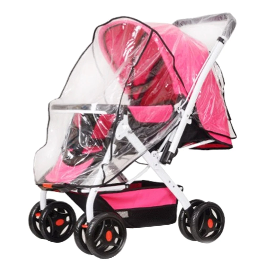 Baby Stroller Rain Cover Baby Folding Transparent Baby Stroller