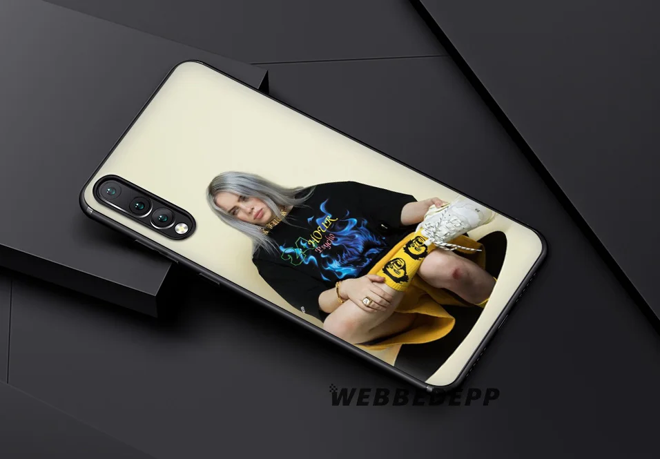 Мягкий чехол WEBBEDEPP Billie Eilish Friend для huawei P30 P20 Pro P10 P9 Lite P Smart и Nova 3 3i Y9