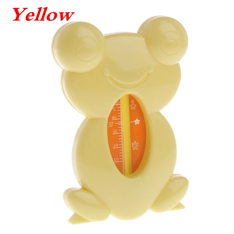 Новорожденный ребенок ванны воды термометр игрушка прекрасный мультфильм лягушка Ванна безопасный воды термометр тестер для детские, для малышей - Цвет: Yellow