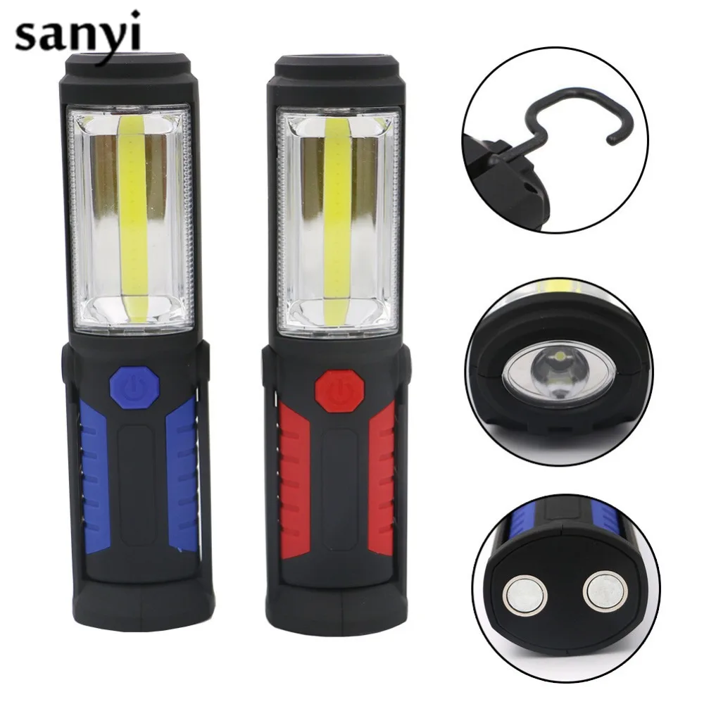 COB LED Work Light Inspection Lamp Flashlight Hand Torch Magnetic COB LED Work Light Inspection Lamp Flashlight Hand Torch Magnetic