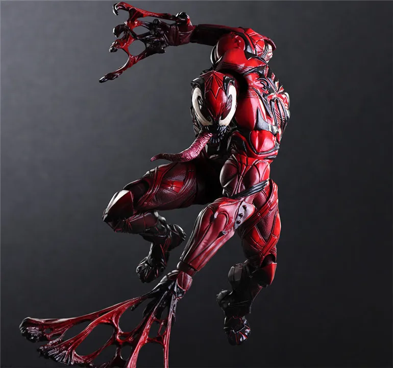 PLAY ARTS 27 см красный и синий Веном в Spiderman фигурка модель игрушки