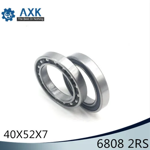 6808-2RS Bearing ABEC-1 (10PCS) 40x52x7 mm Thin Section 6808 2RS Ball Bearings 6808RS 61808RS