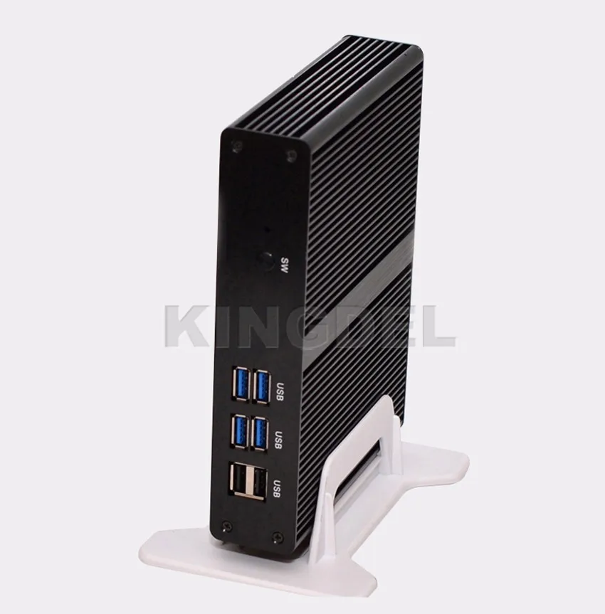 Самый дешевый безвентиляторный HTPC Celeron 2955U 3205U 3556U Intel HD Графика Windows 10 HDMI VGA 4* USB3.0 неттоп компьютер плана ПК lan wifi