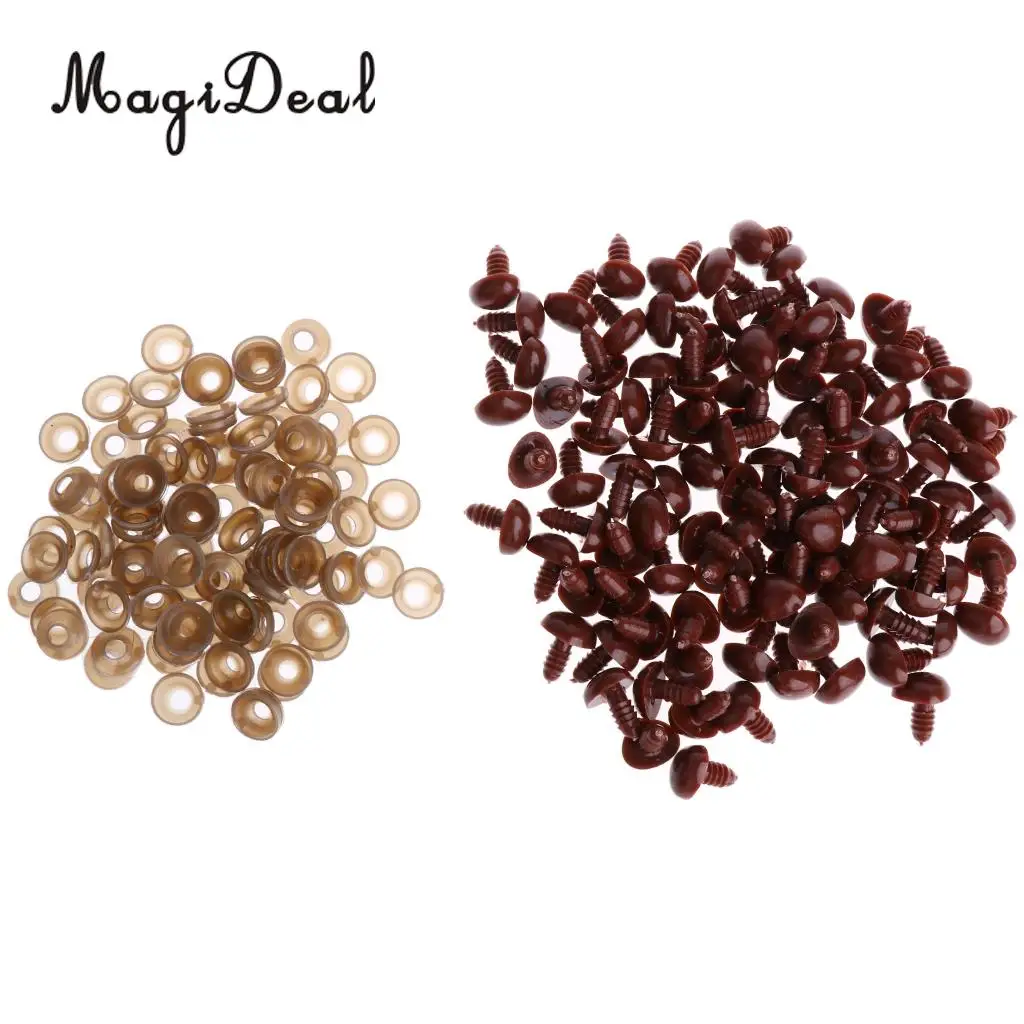 100Pcs/Pack 13x15mm Safety Noses for Soft Plush Animal Toys DIY Making Supplies Children Kids Girls Toys 4Colors