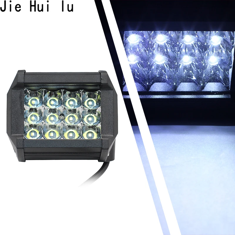 Led Light Bar 72W 4&quot 3-Row Work for Tractor Boat Offroad 4WD 4x4 Truck SUV ATV 12V 24V Auto Driving | Автомобили и мотоциклы