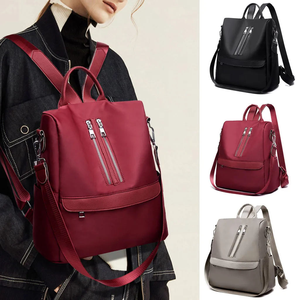 

Bag Women Fashion Ladies Oxford Cloth Wild Large Capacity Backpack Student Bag Travel Bag
