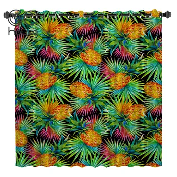 

COCOHouse Yellow Pineapple Fruits Window Treatments Curtains Valance Window Curtains Dark Living Room Bathroom Outdoor Indoor