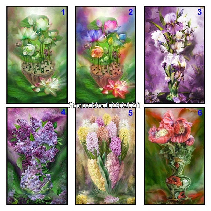 

5D DIY Diamond Painting Lotus Full Square/Round Rhinestones Cross Stitch Diamond Embroidery Mosaic Crystals Needlework