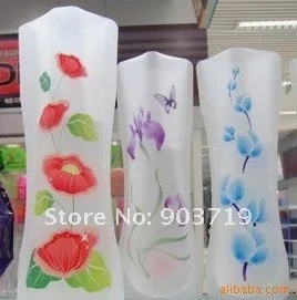 PVC Plastic Vase for Flowers Home Decor New Product foldable vases | Дом и сад