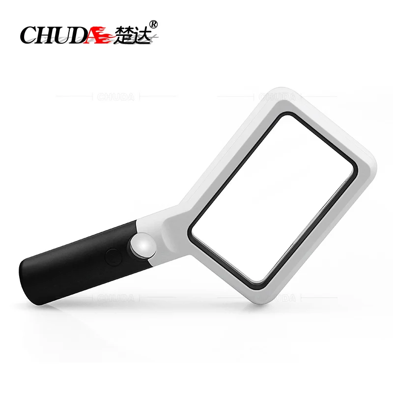 CHUDA 2X Rectangle Magnifier With COB Light Handheld LED Magnifying Glass For Low Vision | Инструменты
