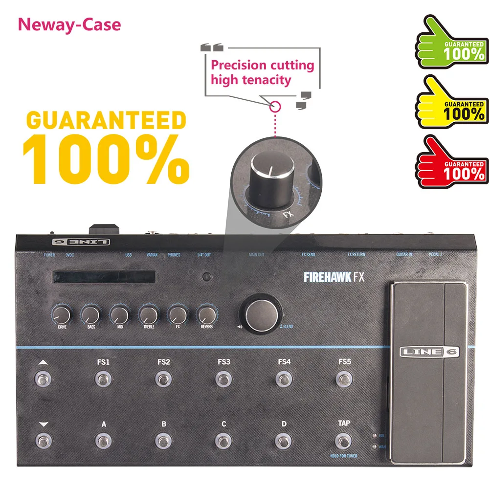 Neway-Case Electric Guitar Effect Film Protector For LINE 6 FIREHAWK FX Guitar Pedal Effects Accessories Neway-Case Electric Guitar Effect Film Protector For LINE 6 FIREHAWK FX Guitar Pedal Effects Accessories