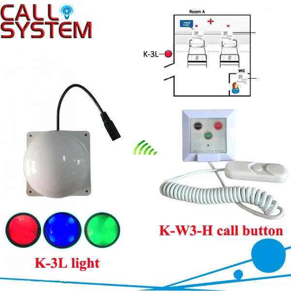 Больничная система вызова пациента 1 Свет коридора с 1 зуммер беспроводное оборудование
