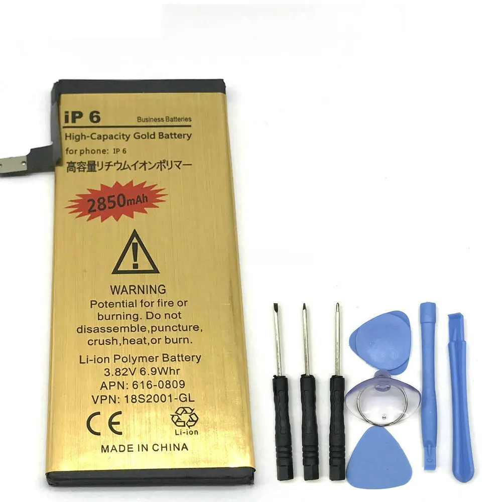 

2019 New 100% High Quality Battery & Repair Tools For iPhone 6 6G Mobile phone + Tracking Code