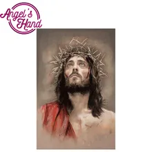 Алмазная живопись 5d diy на заказ, комплет, мандала, алмазная живопись eigen foto, алмазная вышивка, религия, значки Иисуса, Полная площадь
