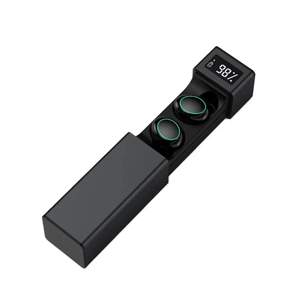 X8 Touch control TWS Bluetooth 5,0 наушники мини Близнецы Беспроводные стереонаушники с микрофоном IPX7 водонепроницаемые наушники - Цвет: BK