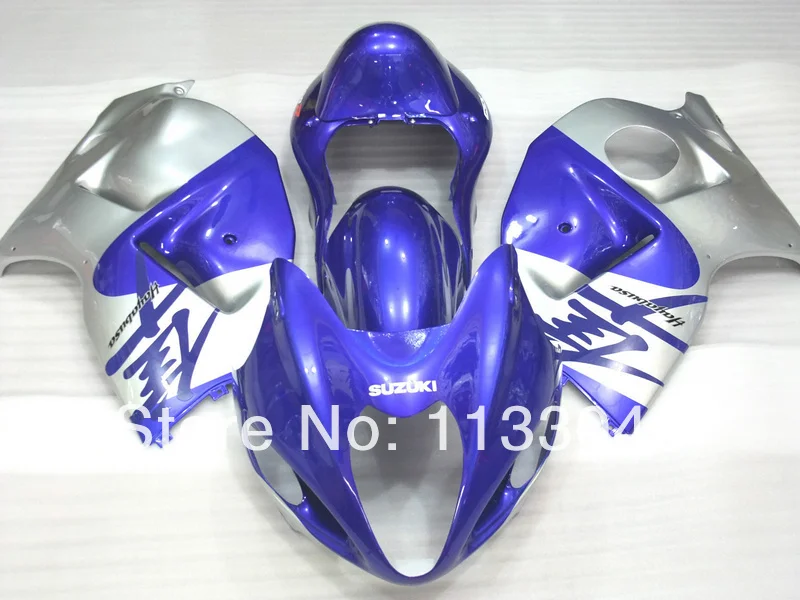 Инъекции для SUZUKI hayabsa GSXR1300 GSX-R1300 синий/Серебряный U53224 GSXR 1300 96 97 98 99 00 01 02 03 04 05 06 07 обтекатель