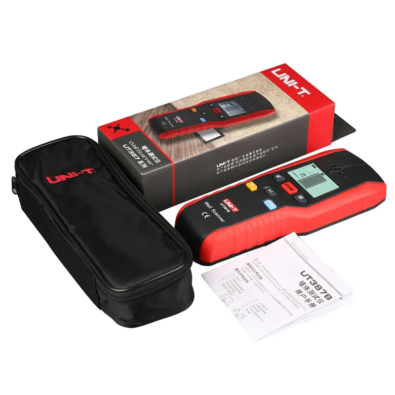 

UNI-T UT387B Professional Handheld Wall Detector Metal / Wood Beam / Charged Wire Multifunction Wall Wall Detection Detector