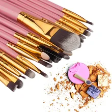 3 color Wool Brand Make Up Brush Set Professional 20 pcs Makeup Brush Set tools Make-up Toiletry Kit de maquiagem