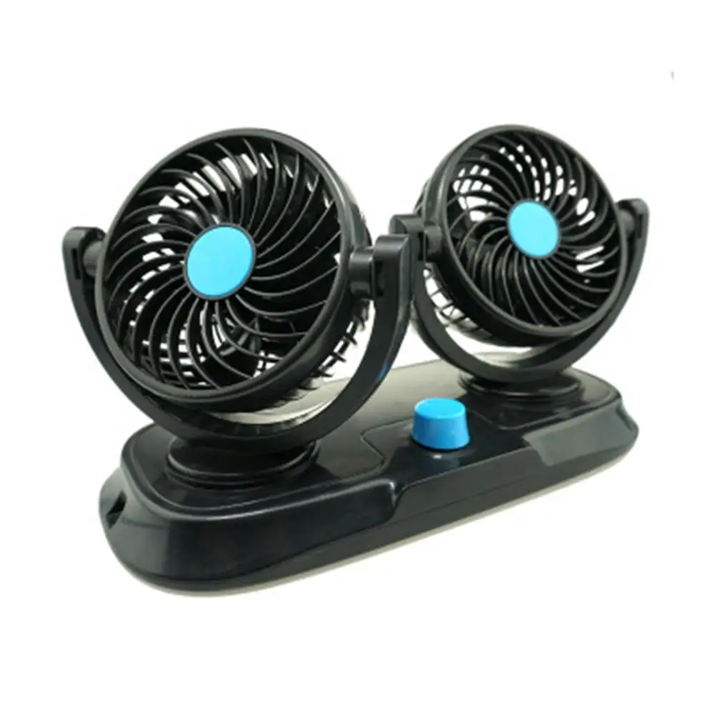 

Car Fan Double Head 360 Rotating 12v Air Conditioner Speed Electric Fan Camper Mini Air Conditioner For Car Air Conditioner 12v