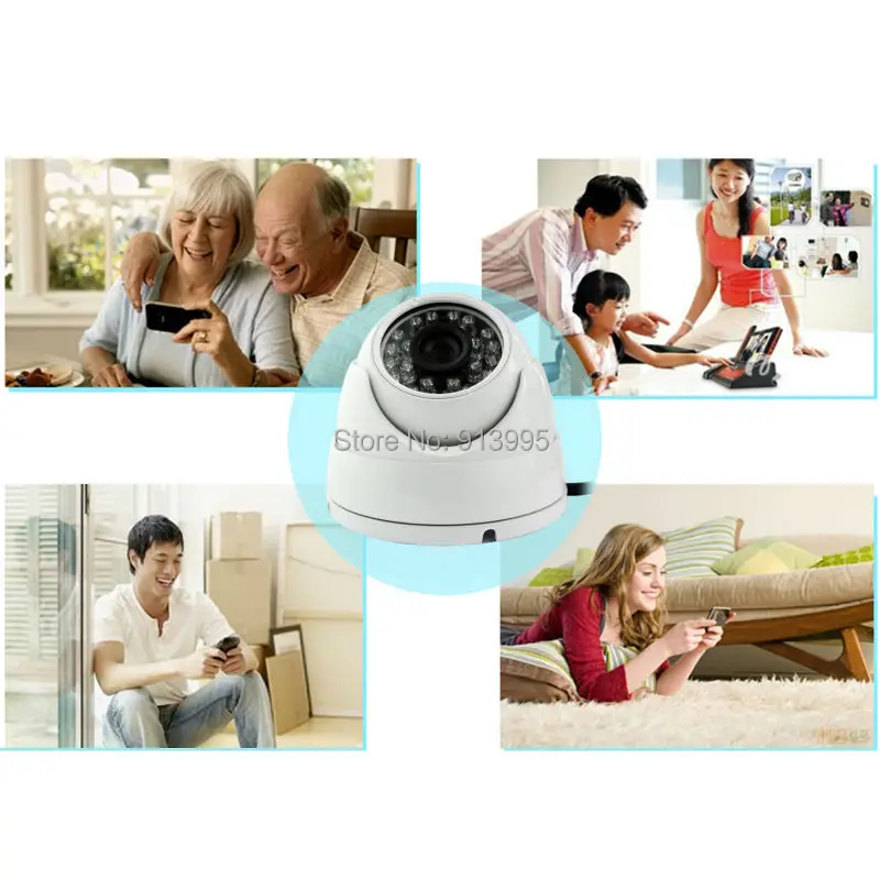  CCTV 4 canal 720 P NVR H.264 P2P sistema de cámara de vigilancia seguridad para el hogar hdd Mini P