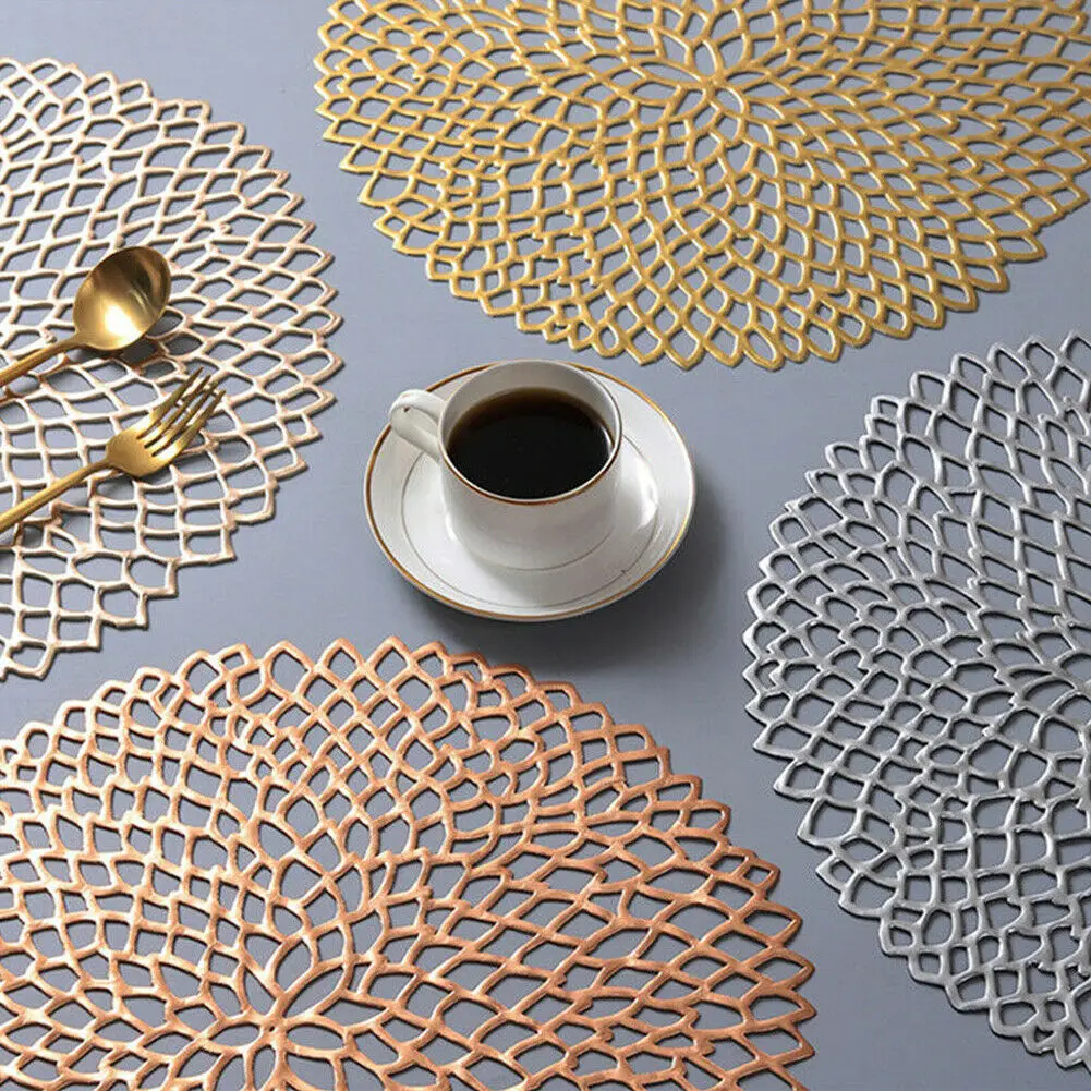 Round Coaster Plastic Table Mats Pads Insulation Table Placemat
