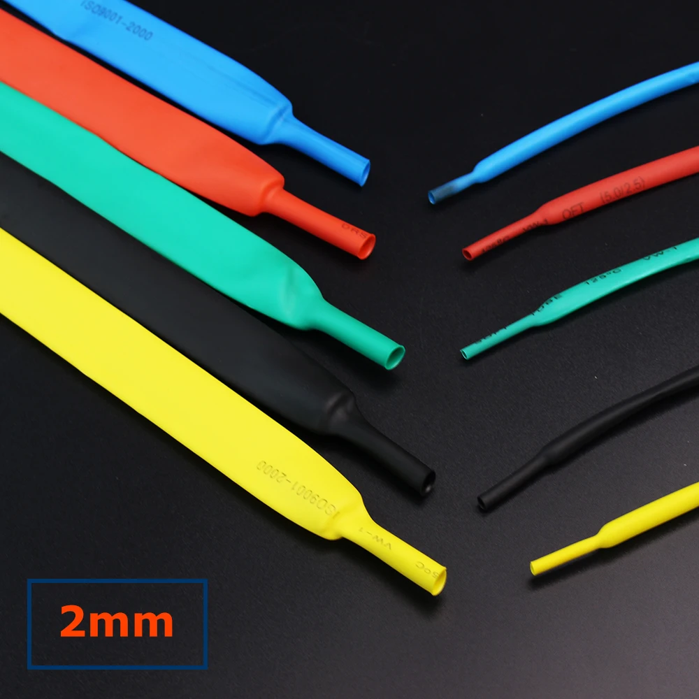 2.4 mm chiaro Heatshrink TUBI TRASPARENTE HEAT SHRINK TUBE Sleeve 2:1 rapporto