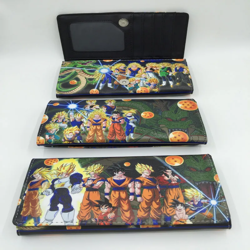 

Japanese Anime Dragon Ball Super Saiyan Son Goku Son Gohan Multifunction Long Wallet/Purse with Button (PHBW_28)
