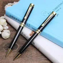 100 шт/партия Подарочная ручка оптовик c логотипом вашего завода металлическая шариковая ручка Подарочная ручка в деловом стиле логотип металлический материал