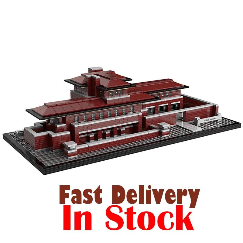 

LEPIN 17007 Robie House Street View Creator Building Blocks Bricks Toys Educational For Children Compatible with legoINGly 21010