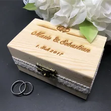 Традиции, коробка для колец на свадьбу, на День святого Валентина, деревянная коробочка для кольца дерева кольцо на головщину коробка деревенская подушка коробки