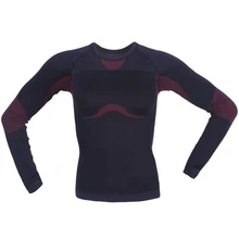 Women Winter Thermal Sweatshirts Tops Tee Long Sleeve Compression Shirts Elastic Fitness Tracksuit Wholesale Workout Clothes Tee