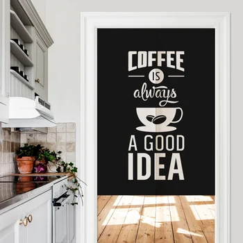 

Nordic Kitchen Restaurant Coffee Customizable Linen Door Curtains Noren Bedroom Curtains Home Decorative curtains
