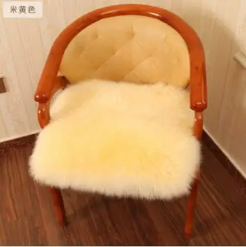 Пушистый квадратный теплый коврик для стула из овчины длинный шерстяной меховой TIM20181110122510