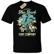 2019 engraçado califórnia camiseta da uomo blu spiaggia de surf oceano surfista maglia idéia regalo unisex t