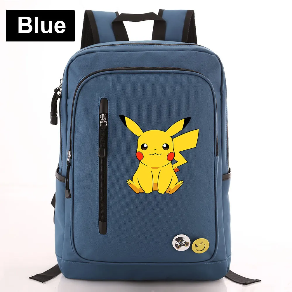 Style 3 Рюкзак Pikachu Gengar belchle Bulbasaur сумка карман на молнии для мужчин и женщин студенческий Рюкзак Школьная дорожная сумка для ноутбука Mochila - Color: Style 3