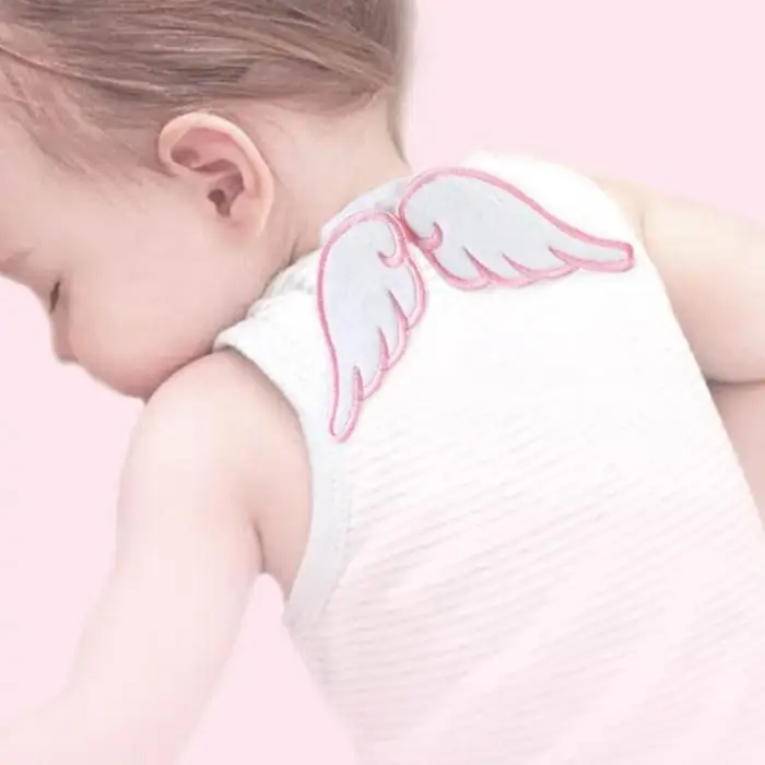 Ребенок пота впитывающее полотенце детские мягкие сзади сухая салфетка ткань ангельские крылья сзади 4 слоя марли Полотенца BM88