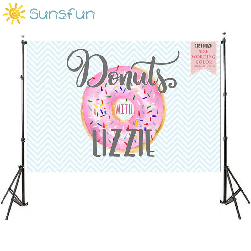 

Sunsfun 7x5ft Birthday Dessert Table Decor Backdrop Photo Studio Photocall New Background for Children