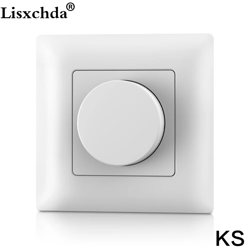 

New KS Led Triac Dimmer High Voltage 100-240V Input 240W AC Triac Rotary Panel Dimmer 2.4G RF Dimmer 100-240VAC Output
