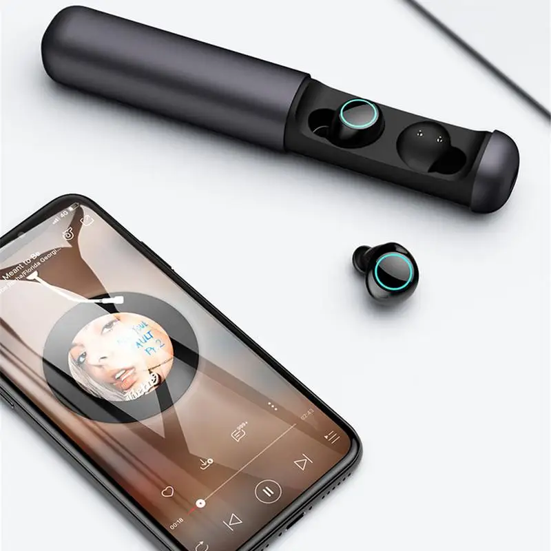 

TWS Bluetooth 5 Headset Sanag J2 With Battery Charger Mini Capsule New Noise Reduction Bluetooth Earphone