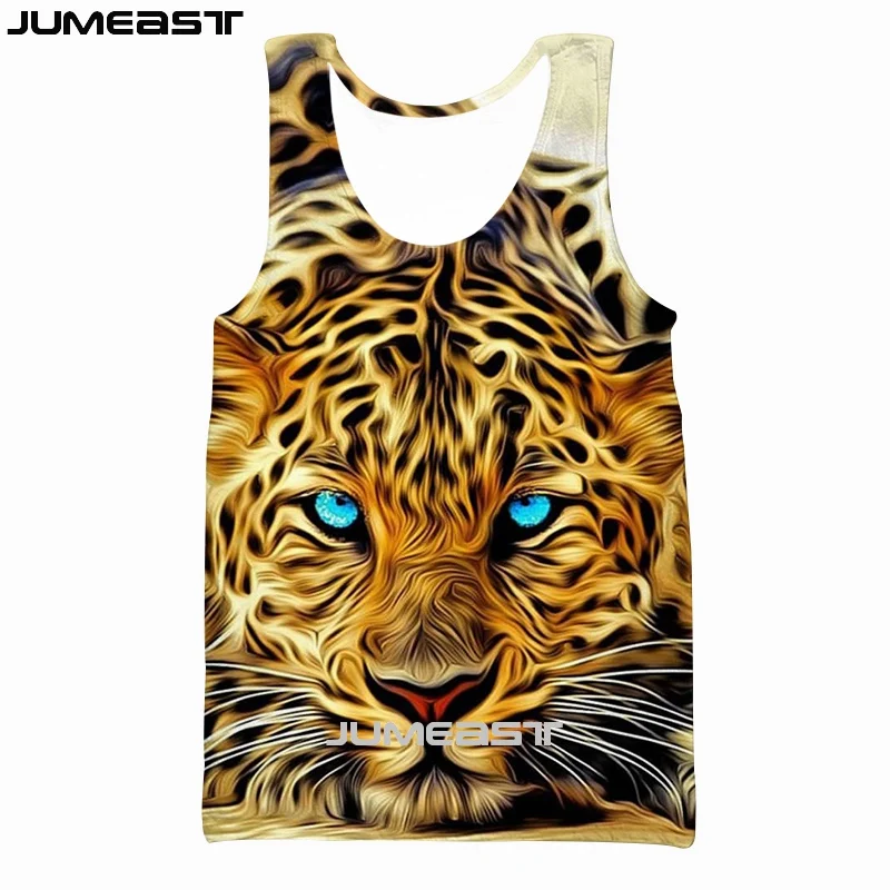 Jumeast бренд для мужчин/женщин 3D Печатный жилет Тигр Лев волк короткий рукав модный спортивный пуловер летние топы на бретелях футболки