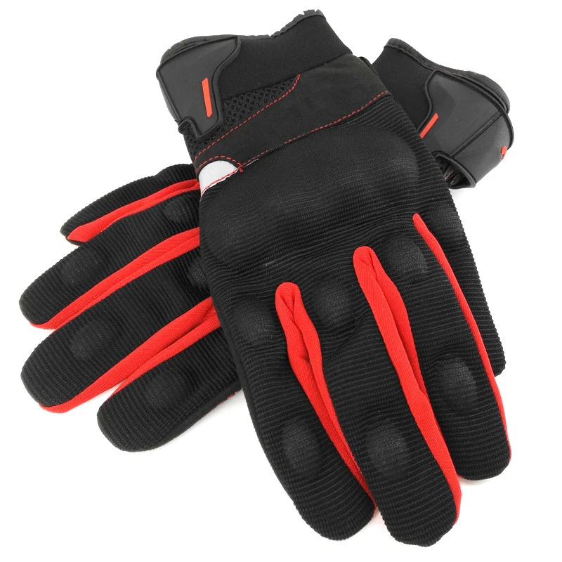 Мотоциклетные Перчатки Лето Guantes de la motocicleta перчатки полный палец мотоцикл Luvas экран сенсорный Велоспорт Гонки Спорт Защита