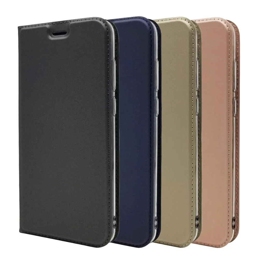  Y6 Prime 2018 Case for Ultra-thin Magnetic PU Leather Wallet Flip Stand Case Cover For Huawe Y6 Pri
