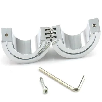 3 size large Heavy Duty male Ball Scrotum Stretcher metal penis lock bondage cock Ring Delay ejaculation BDSM Sex Toy men 5