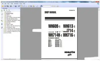 

Komatsu Telescopic Handlers Workshop Manuals (ALL)