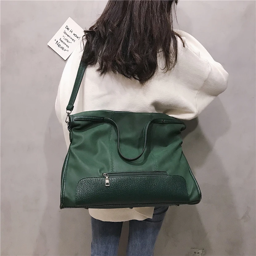  Vintage Nubuck Leather Handbags Famous Brand Big Ladies Hand Bags 2019 Large Shoulder Bag Luxury Ha - 33015088858