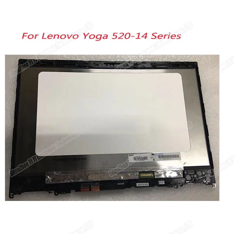 Для lenovo Yoga 520-14 80X8 520-14IKB 1" ЖК-экран+ сенсорный дигитайзер в сборе с рамкой