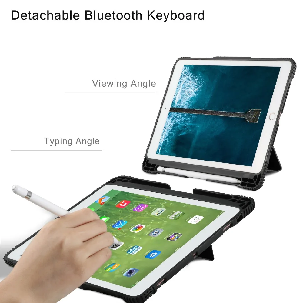 Прочная усиленная защита bluetooth клавиатура универсальный чехол для всех новых